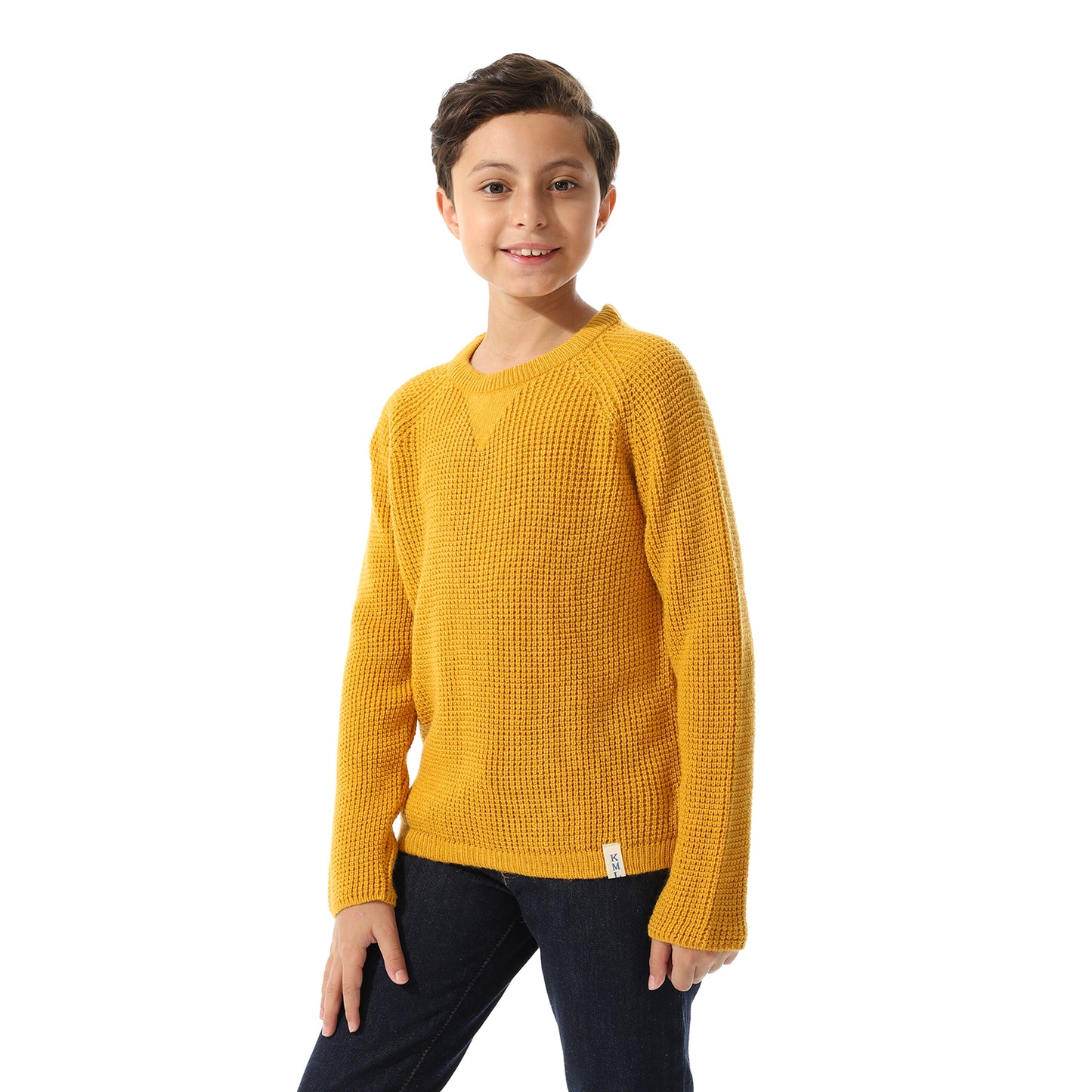 Boys Knit Crew Neck Pullover