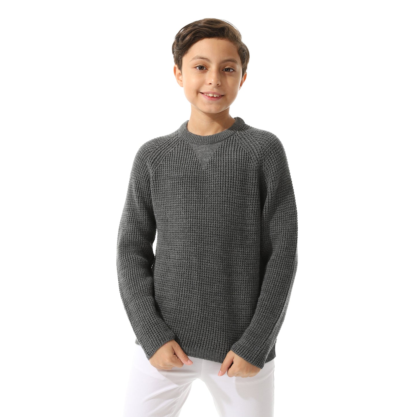 Boys Knit Crew Neck Pullover
