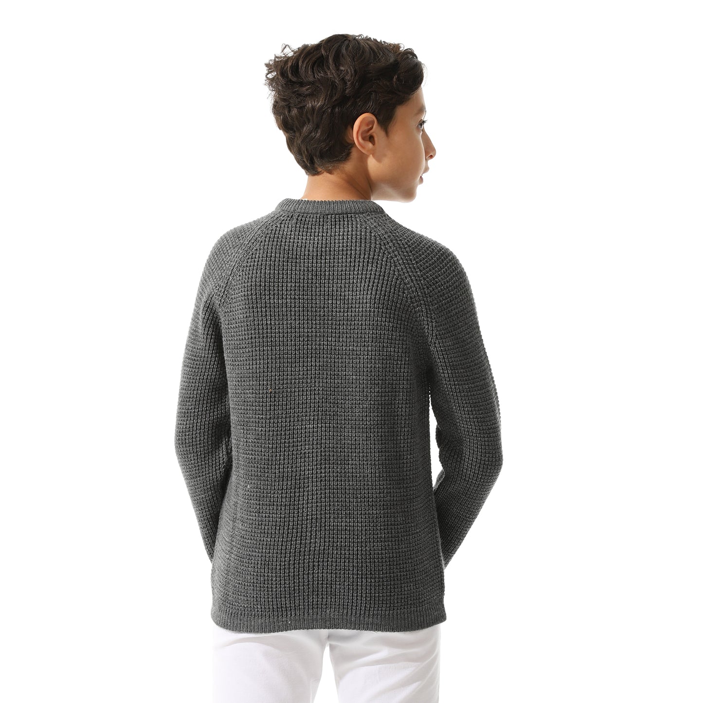 Boys Knit Crew Neck Pullover