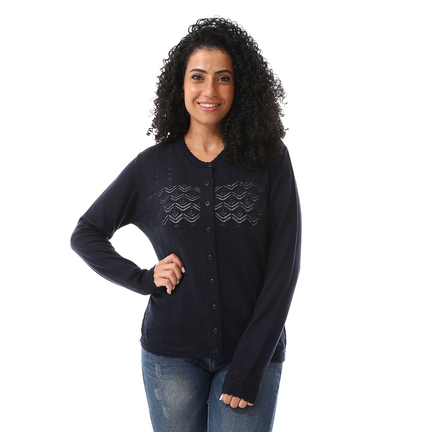 Women's Knited Button Front Cardigan