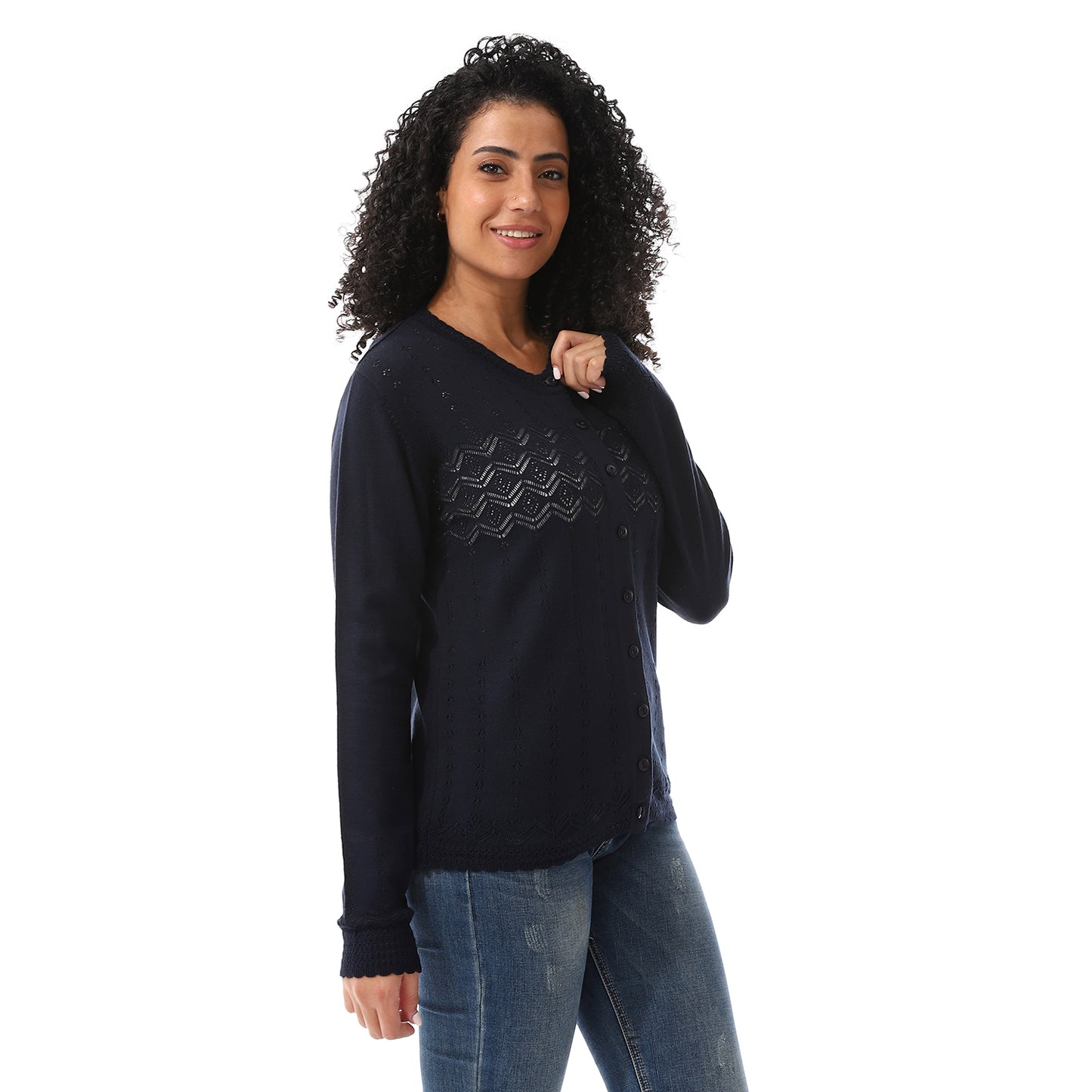 Women's Knited Button Front Cardigan