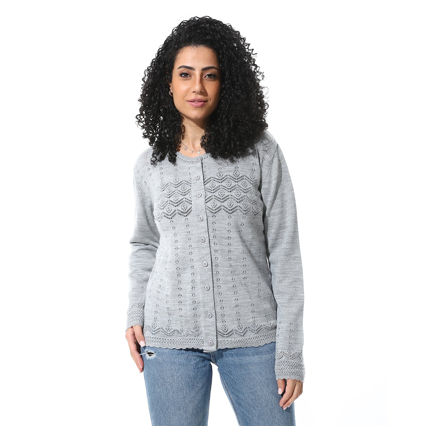 Women's Knited Button Front Cardigan