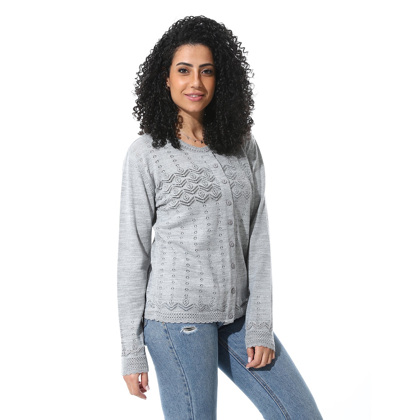 Women's Knited Button Front Cardigan