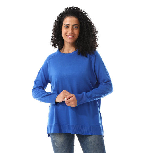 Women's Crew Neck Plain Pullover