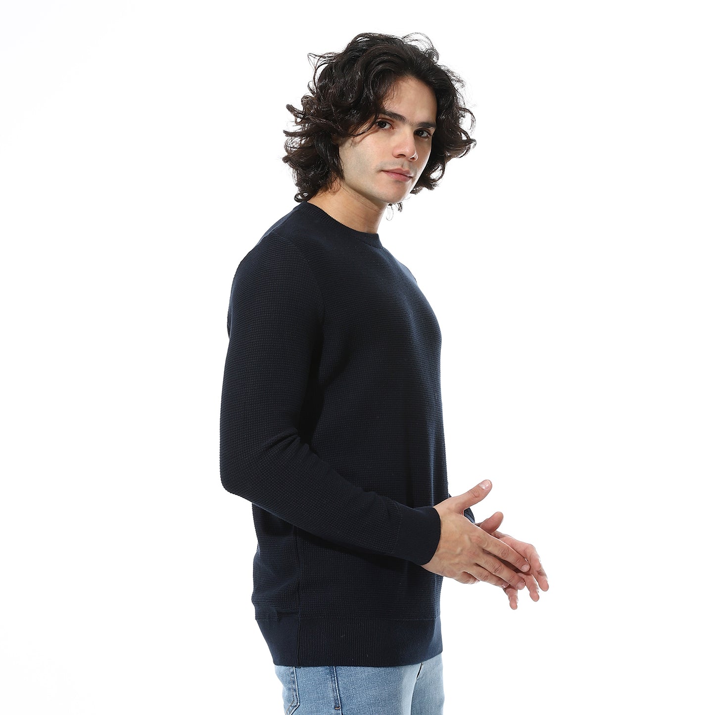 Men's Crewneck Plain Sweater