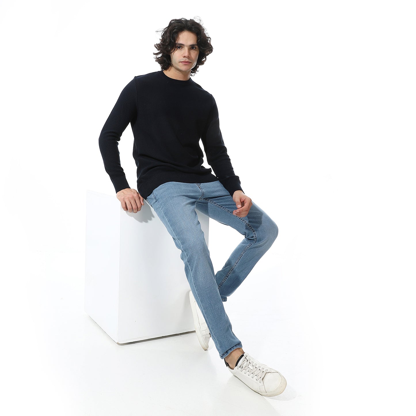 Men's Crewneck Plain Sweater