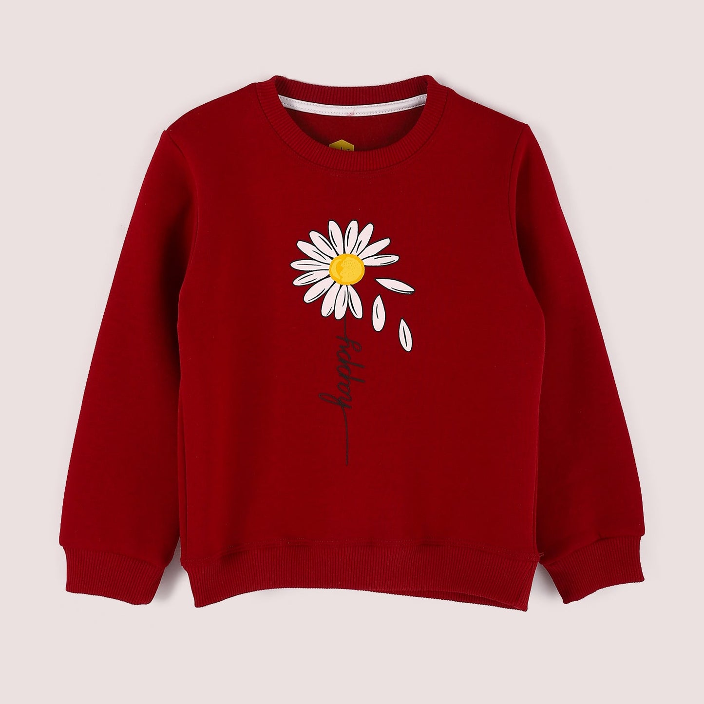 Girls Cotton Printed Sweatshirt