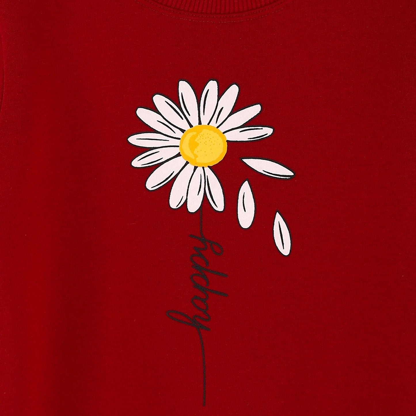 Girls Cotton Printed Sweatshirt