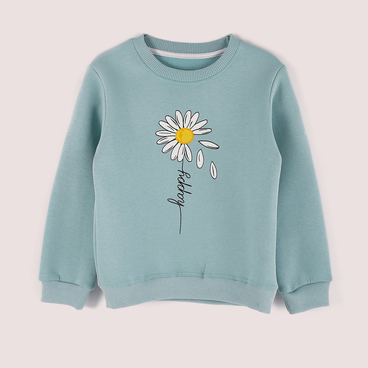 Girls Cotton Printed Sweatshirt
