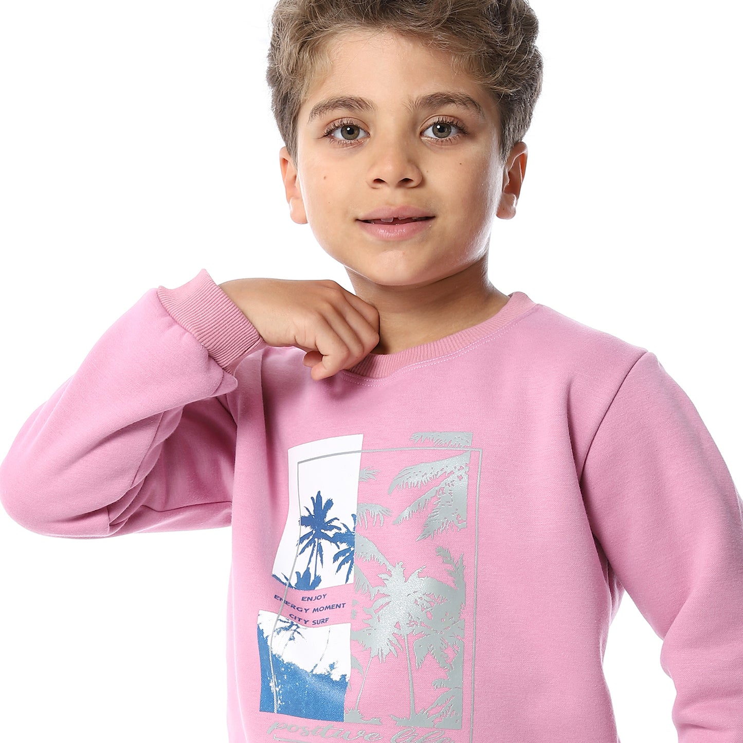 Boys Melton Printed Sweatshirt