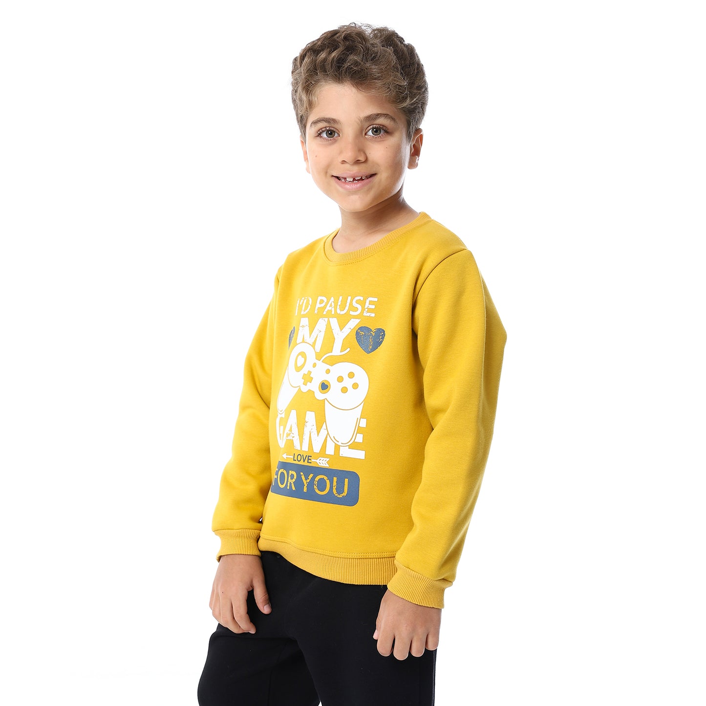 Boys Melton Printed Sweatshirt