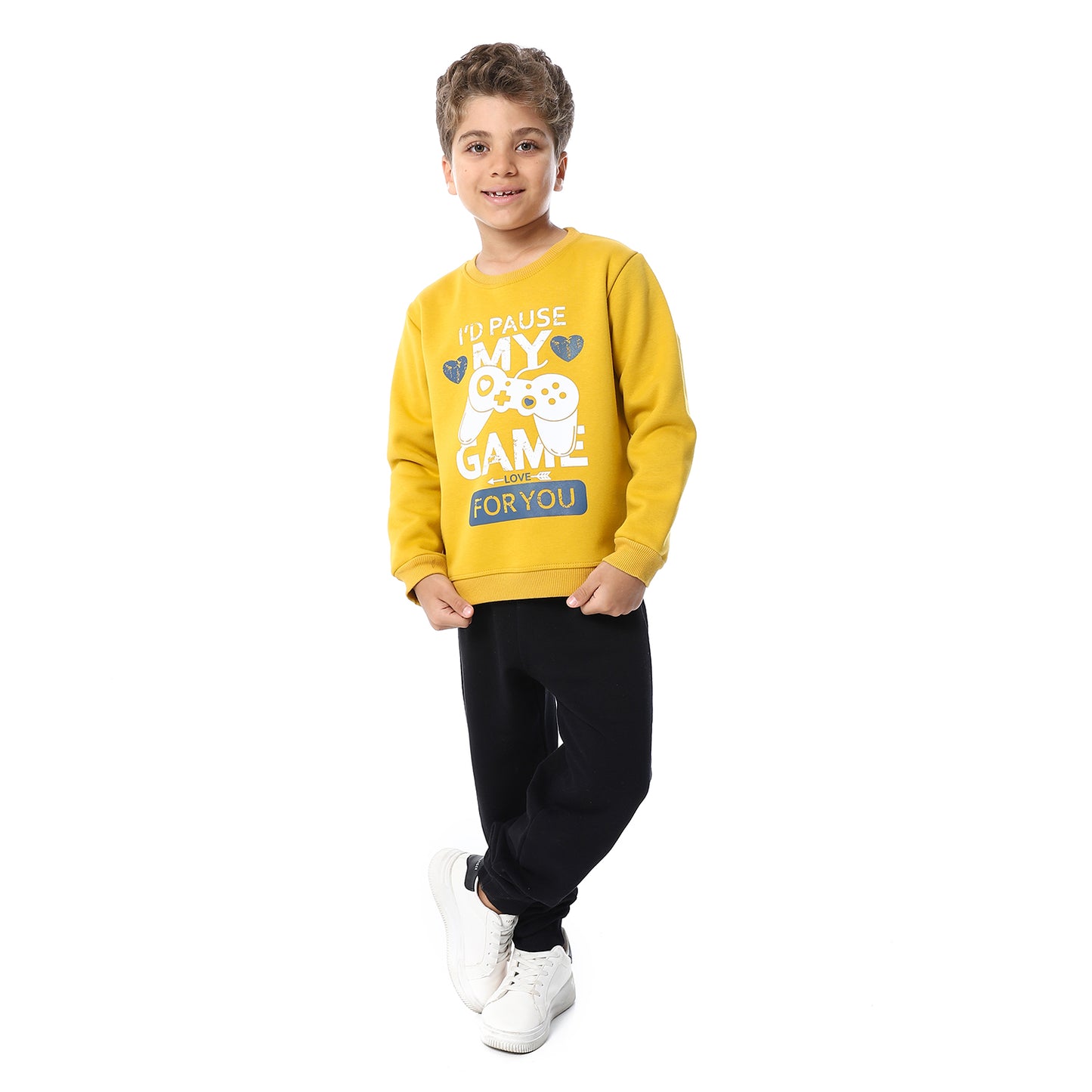 Boys Melton Printed Sweatshirt