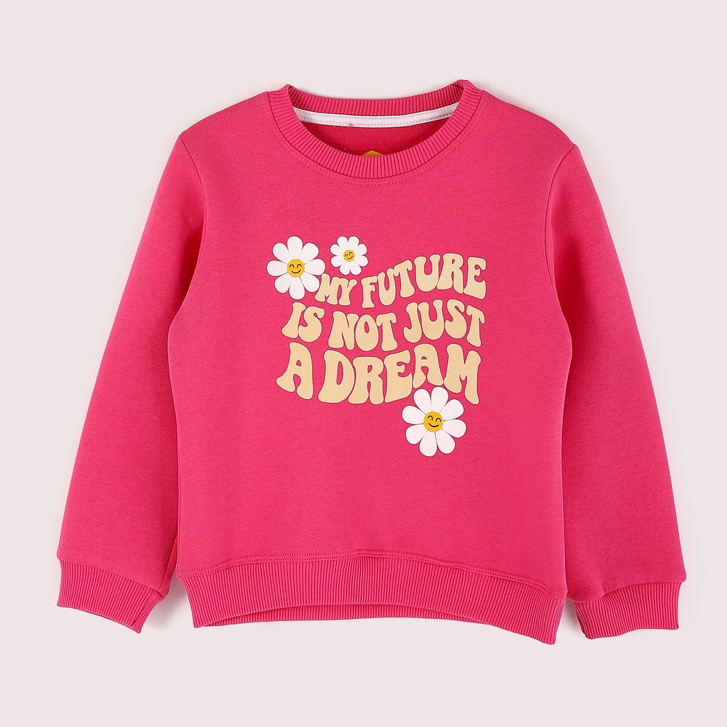 Girls Cotton Printed Sweatshirt