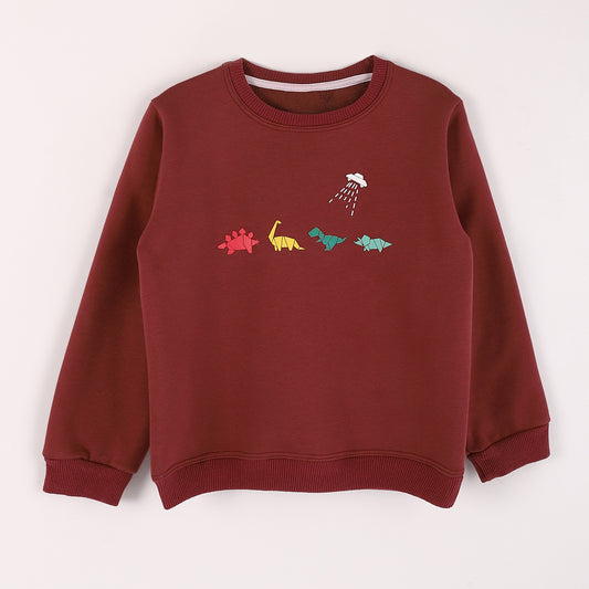 Boys Melton Printed Sweatshirt