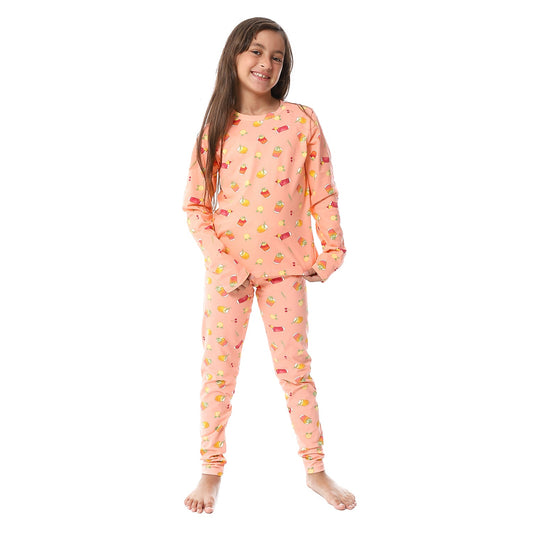 Girls Cotton Printed Pajama