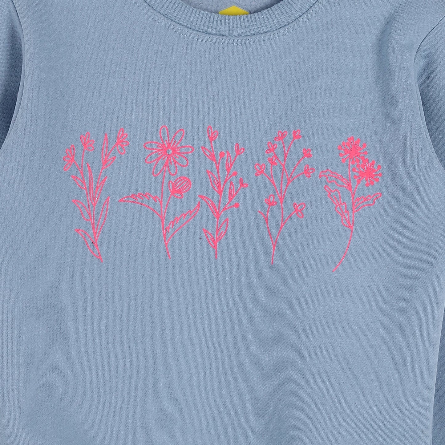 Girls Cotton Printed Sweatshirt
