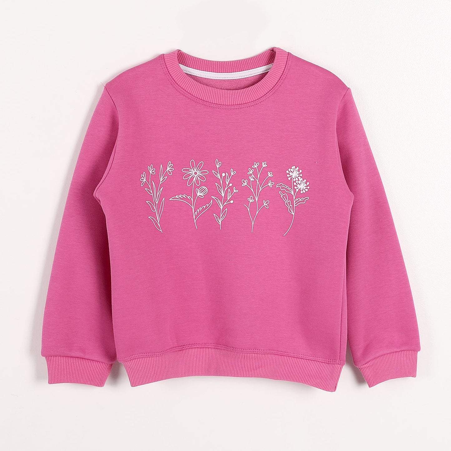 Girls Cotton Printed Sweatshirt