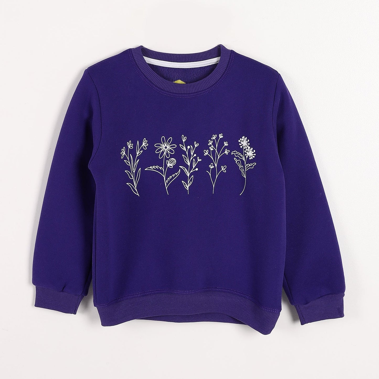 Girls Cotton Printed Sweatshirt