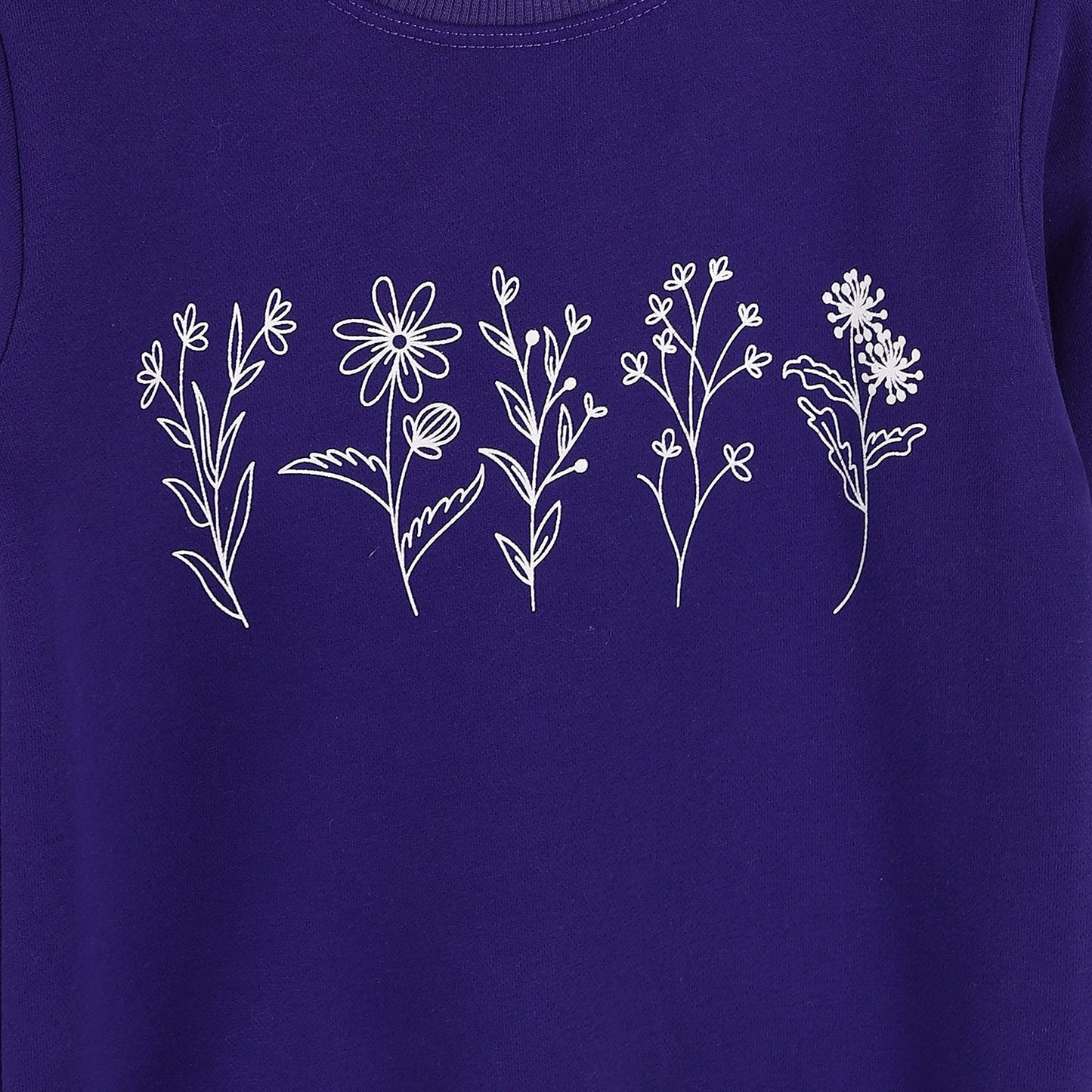 Girls Cotton Printed Sweatshirt