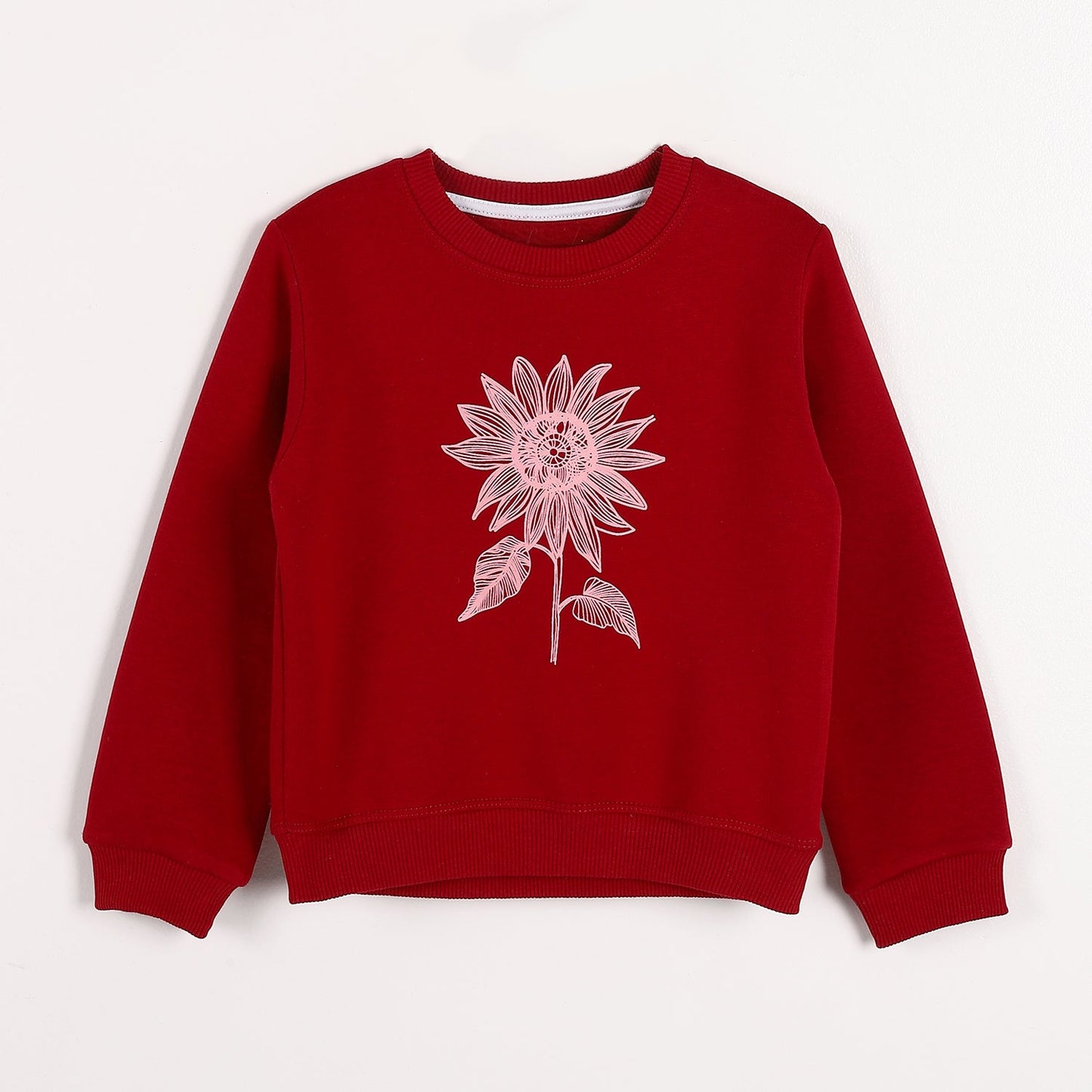 Girls Cotton Printed Sweatshirt