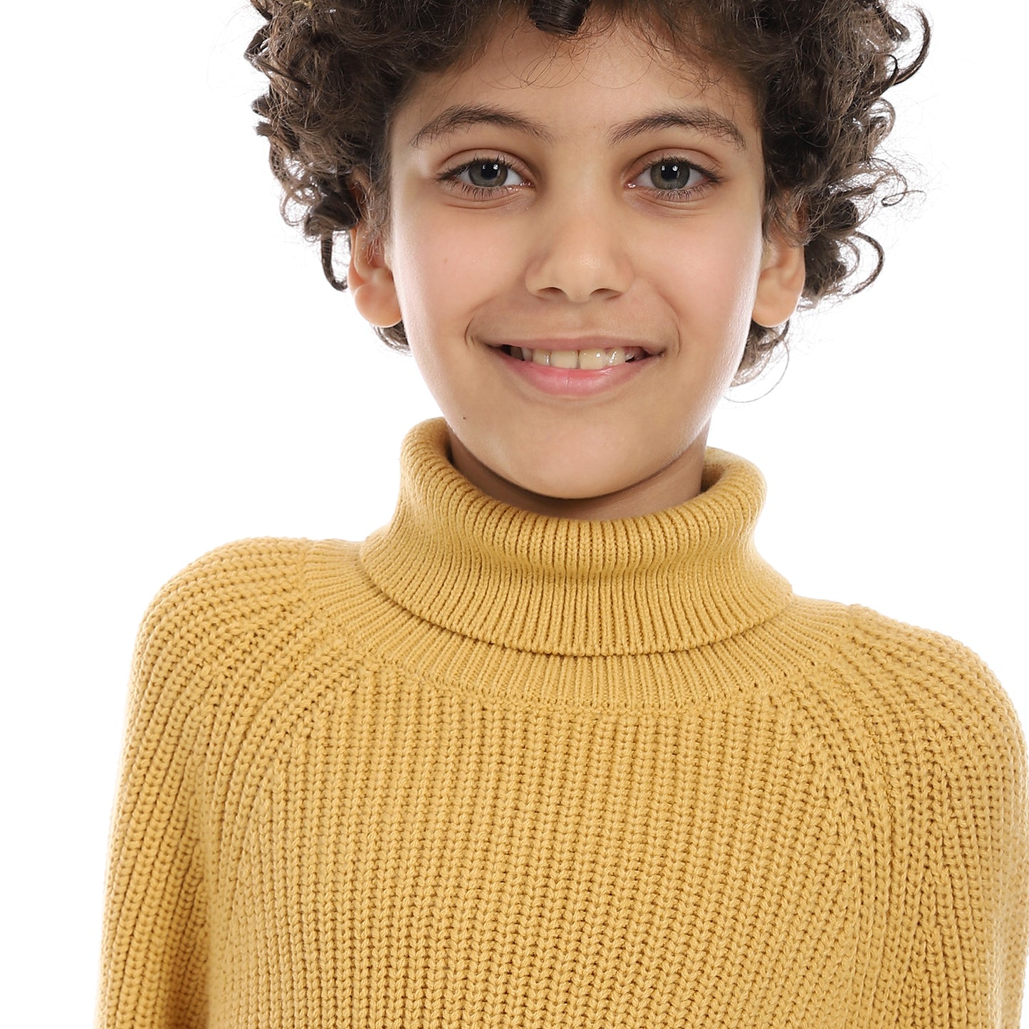 Boys High Neck Knit Sweater