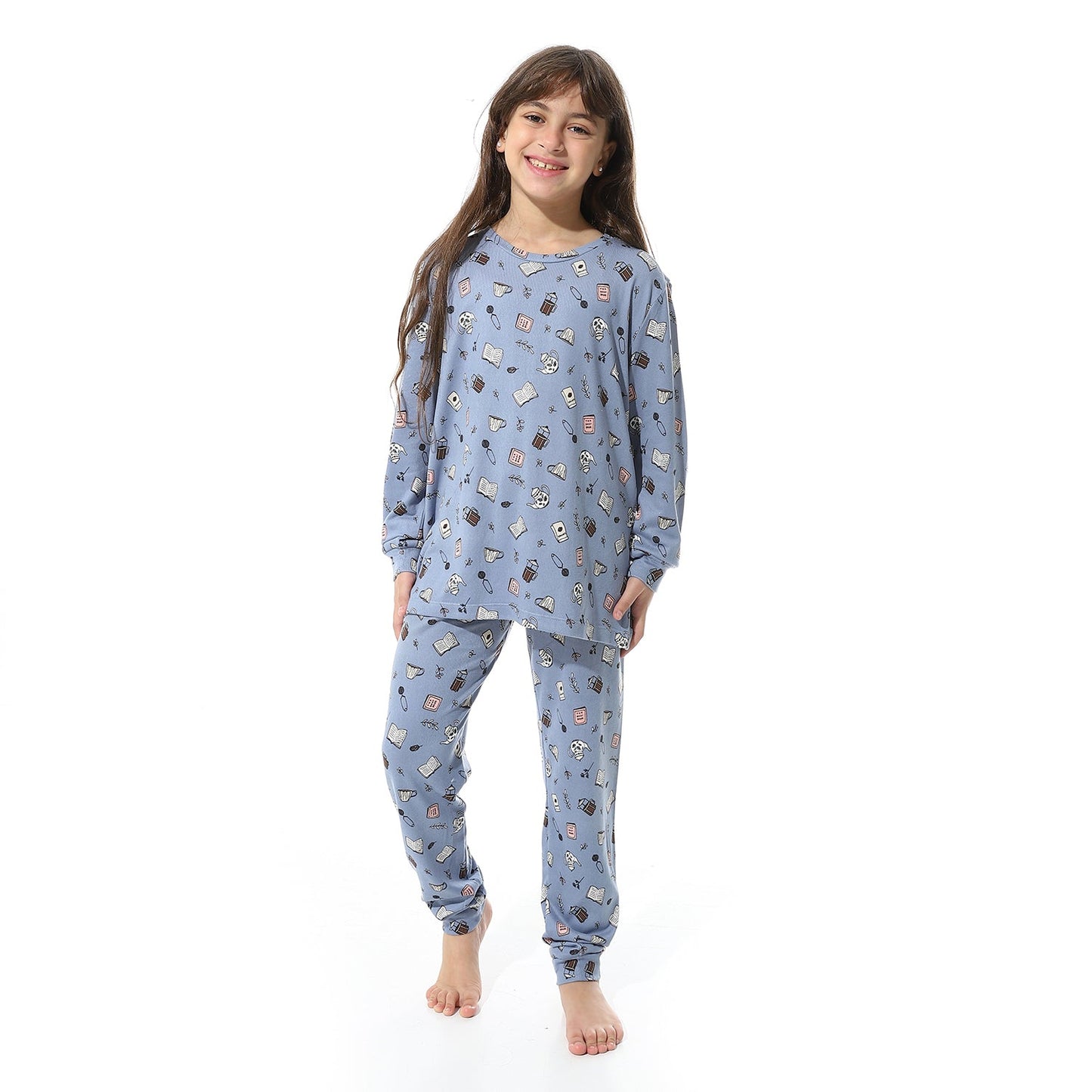 Girls Cotton Printed Pajama