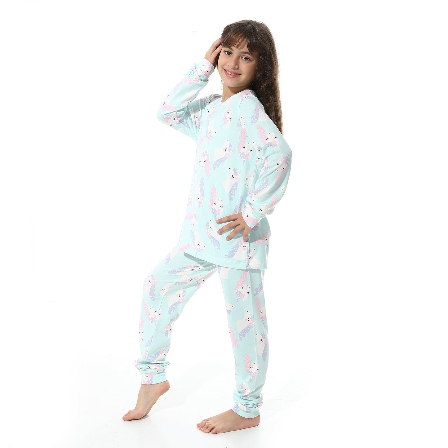 Girls Cotton Printed Pajama