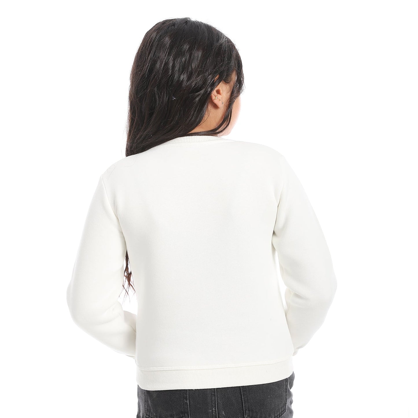 Girls Cotton Printed Sweatshirt
