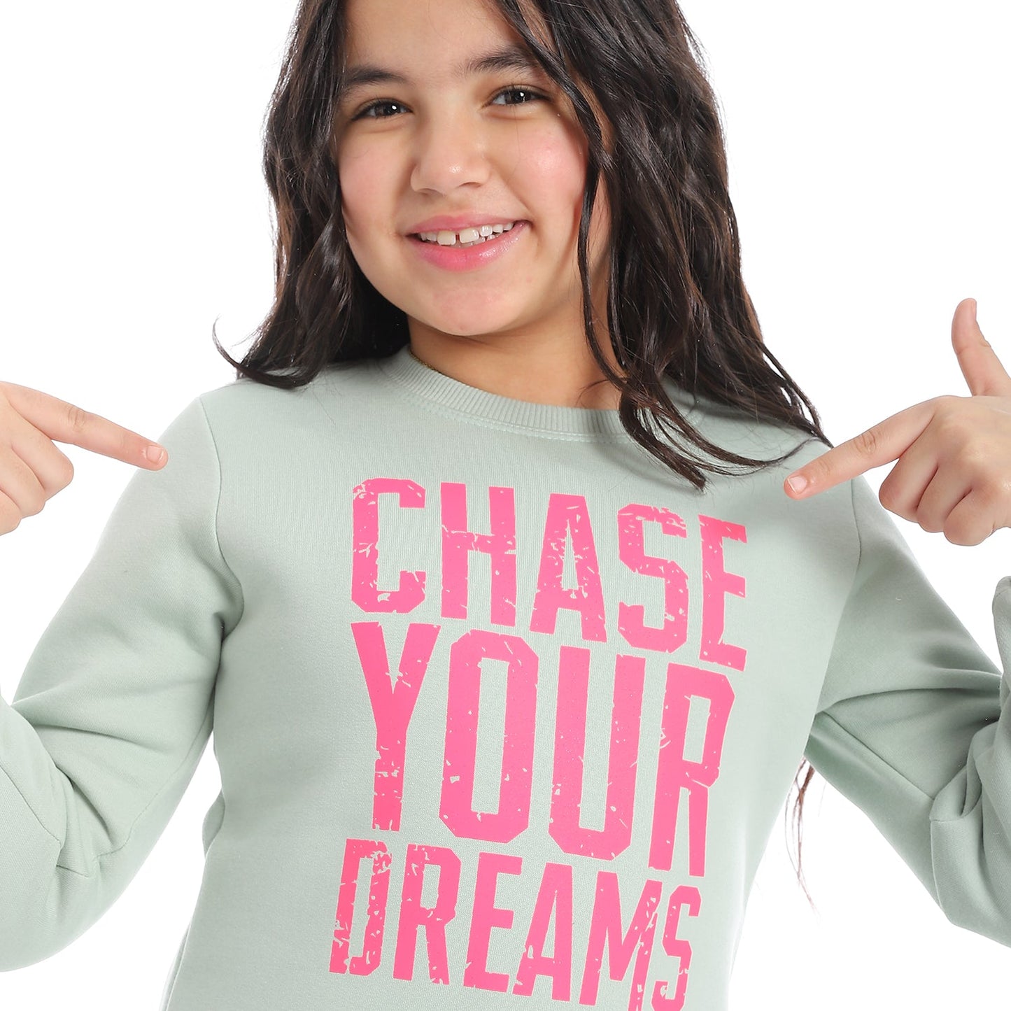 Girls Cotton Printed Sweatshirt