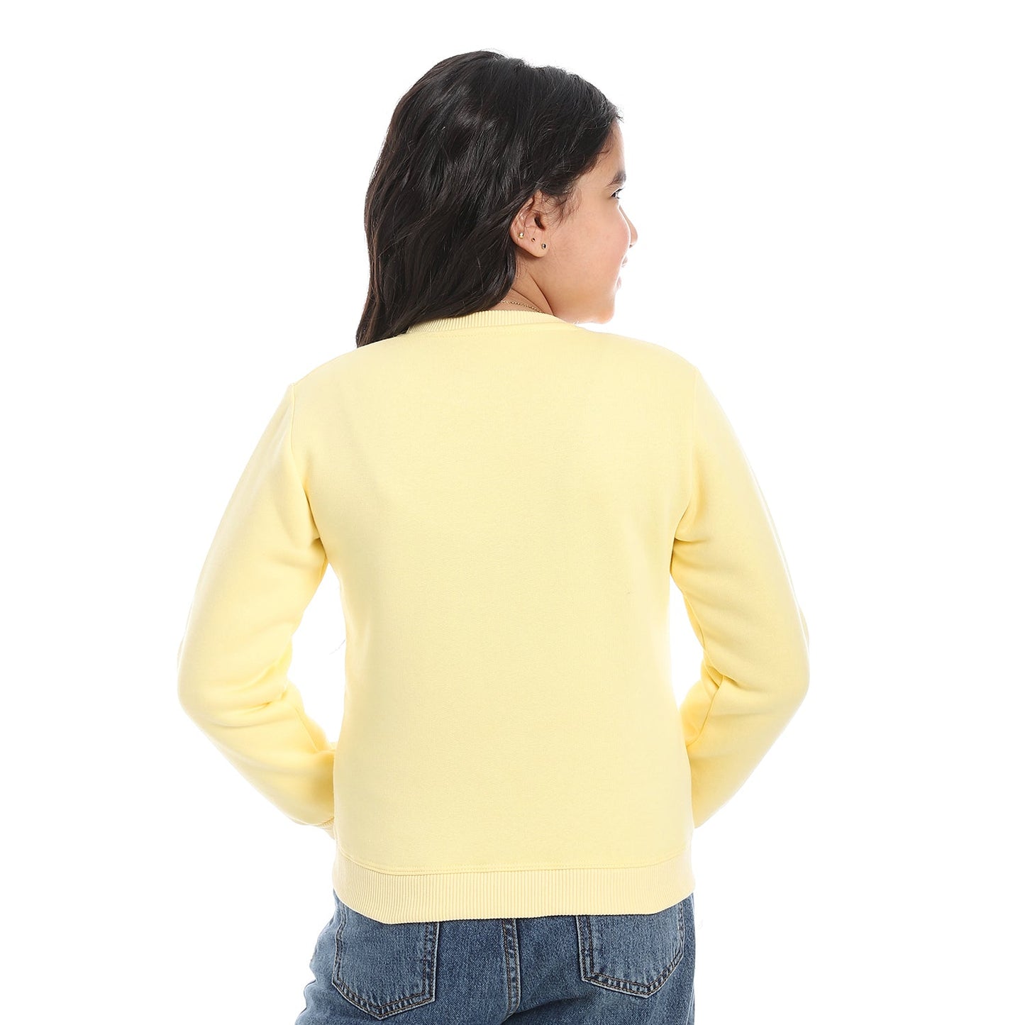 Girls Cotton Printed Sweatshirt