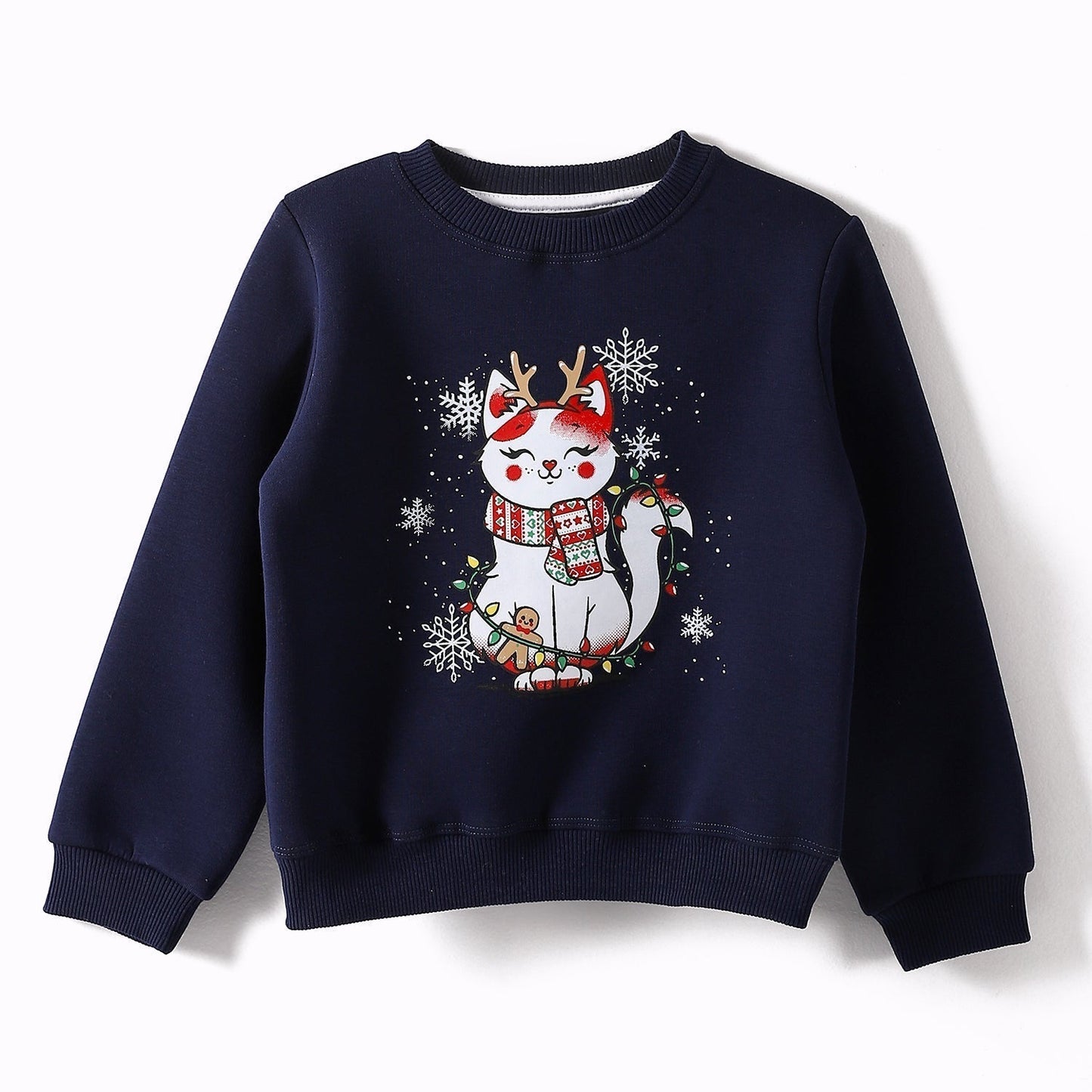 Girls Cotton Printed Sweatshirt