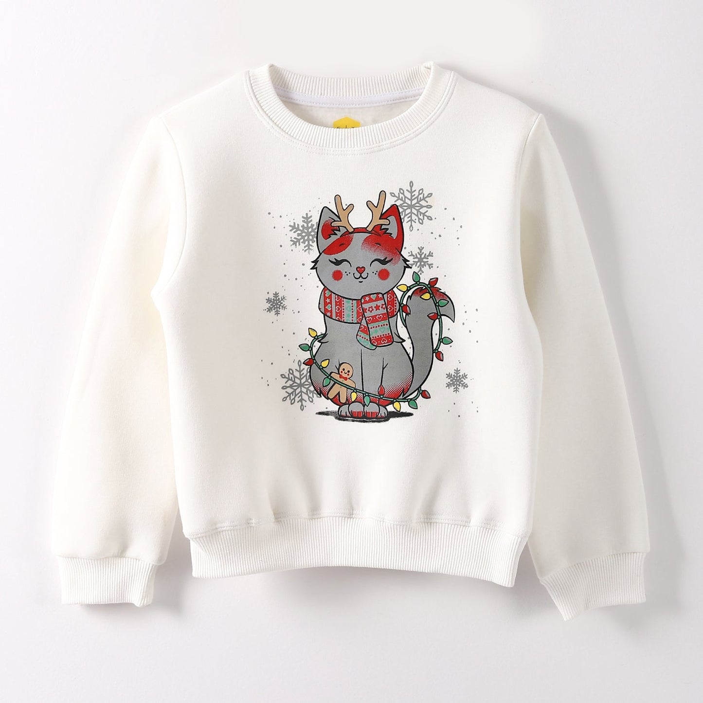 Girls Cotton Printed Sweatshirt