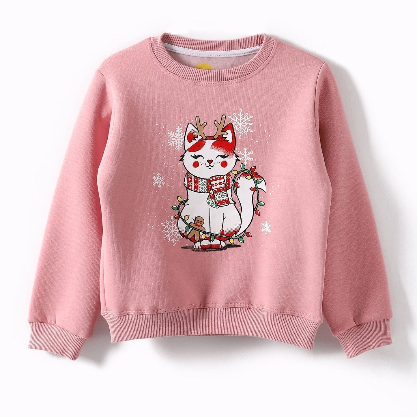 Girls Cotton Printed Sweatshirt
