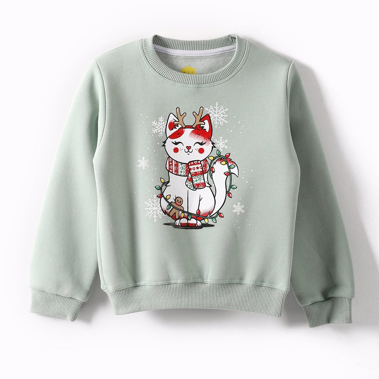 Girls Cotton Printed Sweatshirt