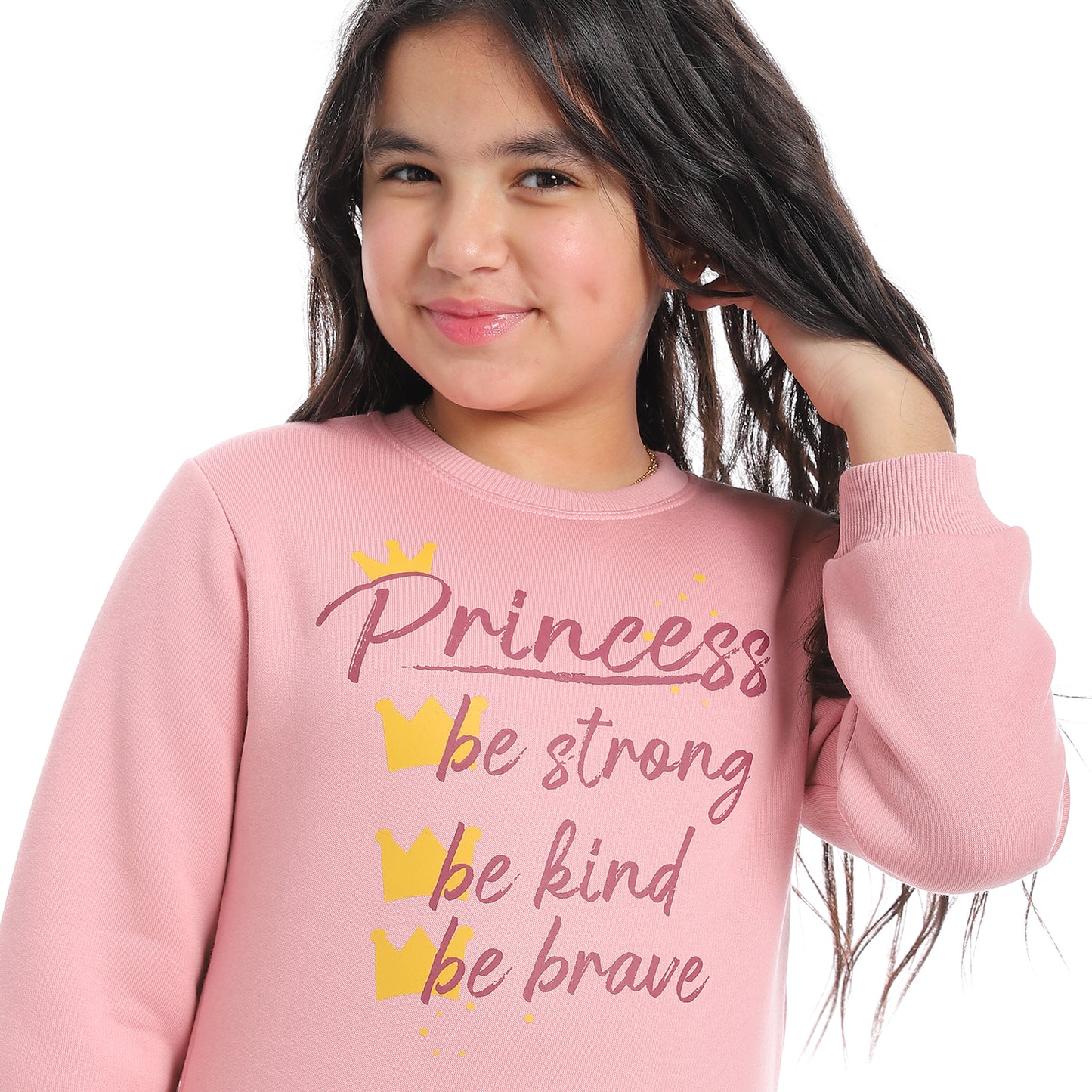 Girls Cotton Printed Sweatshirt