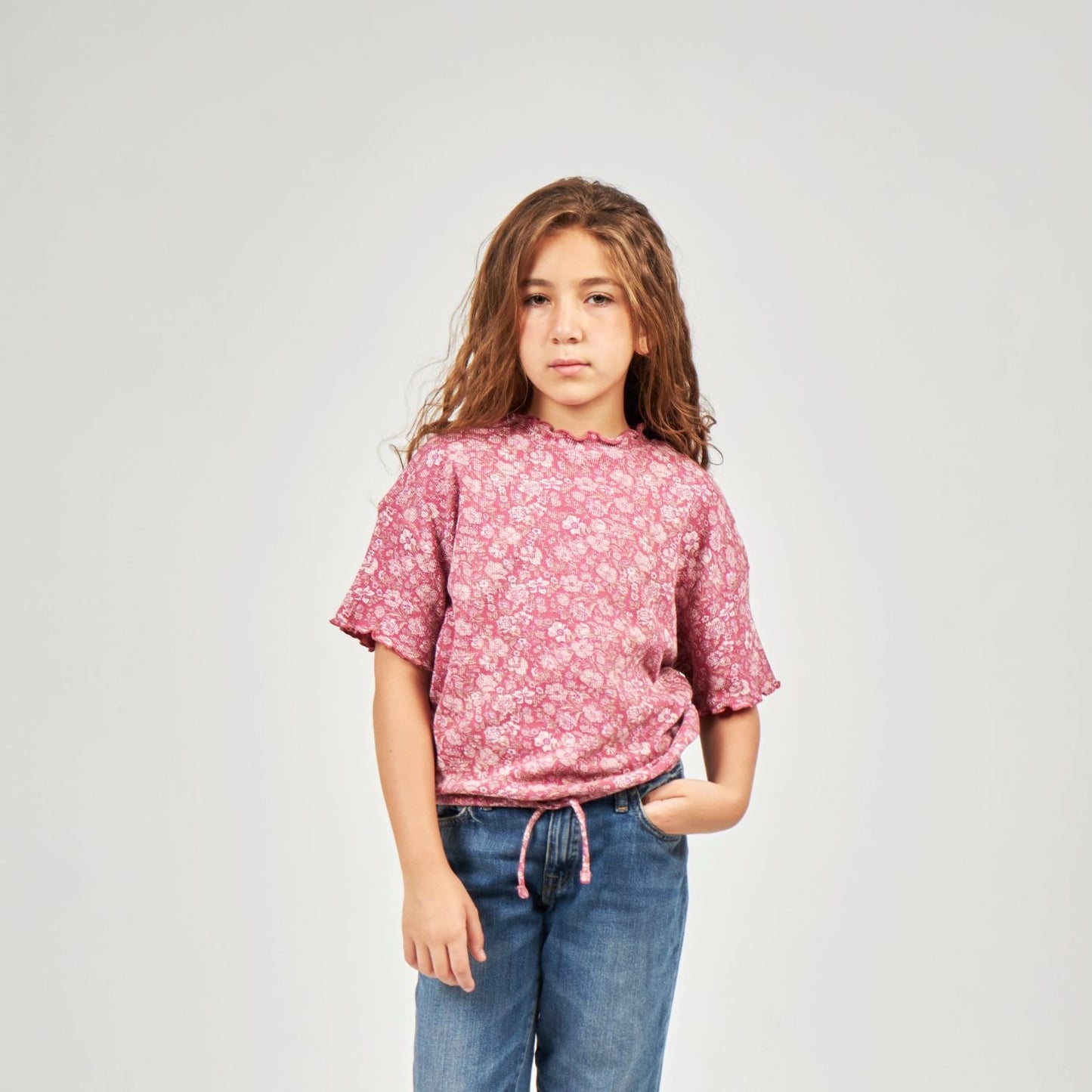 Girls Cotton Printed T-Shirt