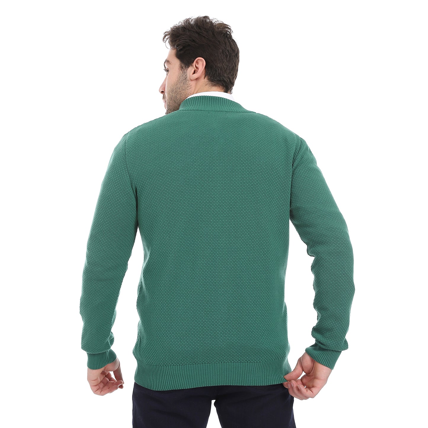 Men's Zipper Knit Cardigan