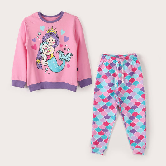 Girls Cotton Printed Pajama