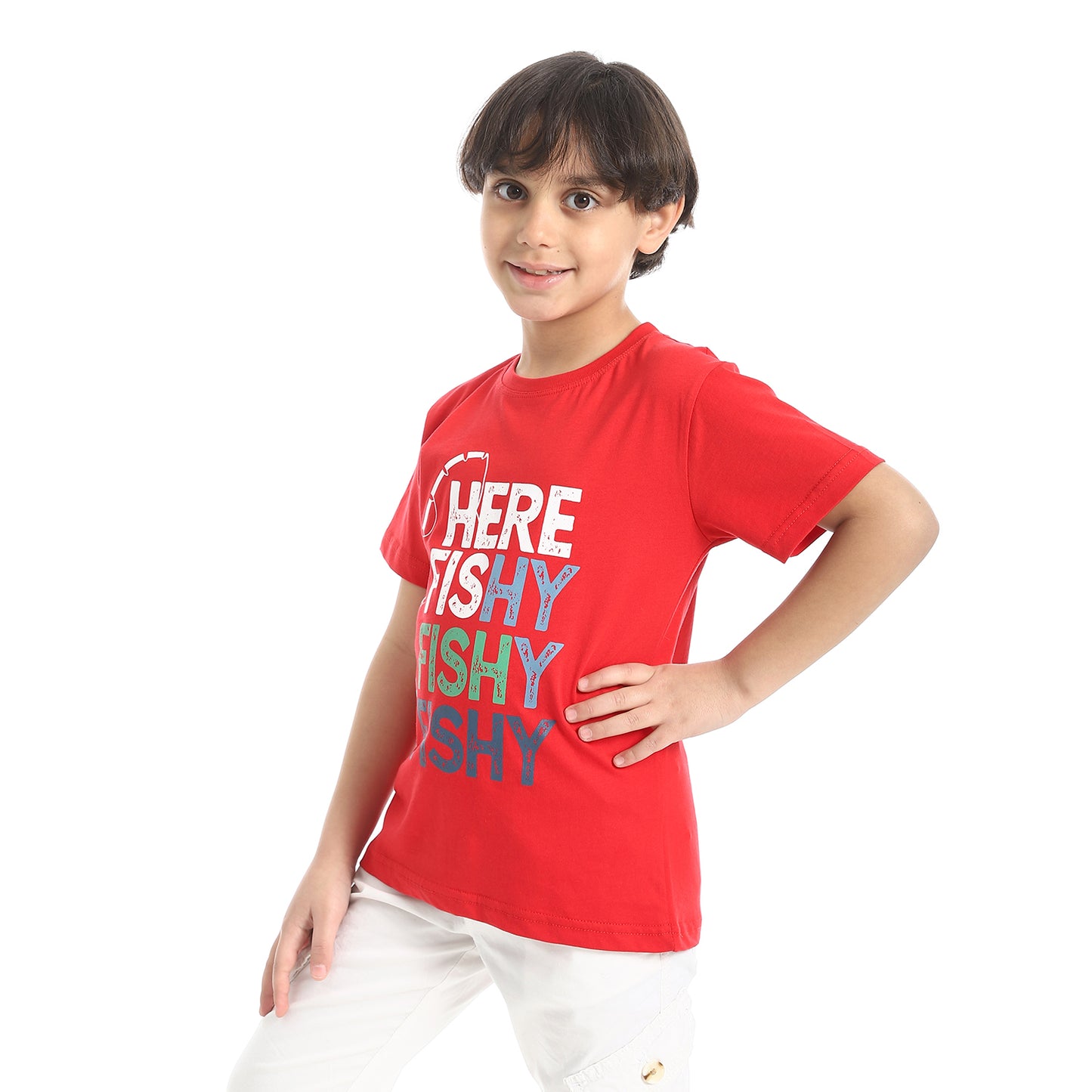 Boys Cotton Printed T-Shirt