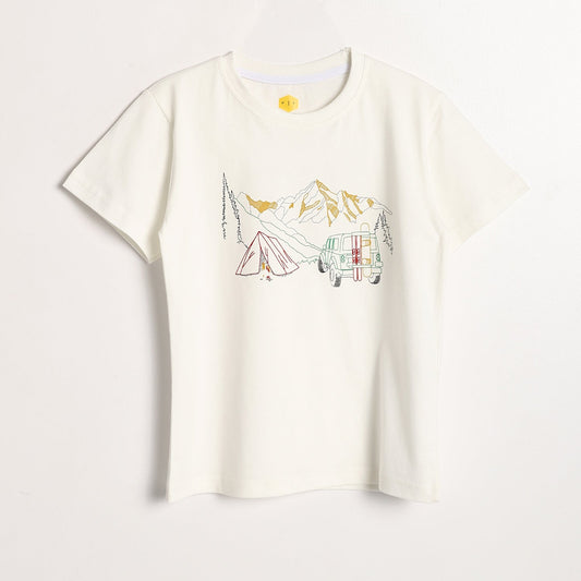 Boys Cotton Printed T-Shirt