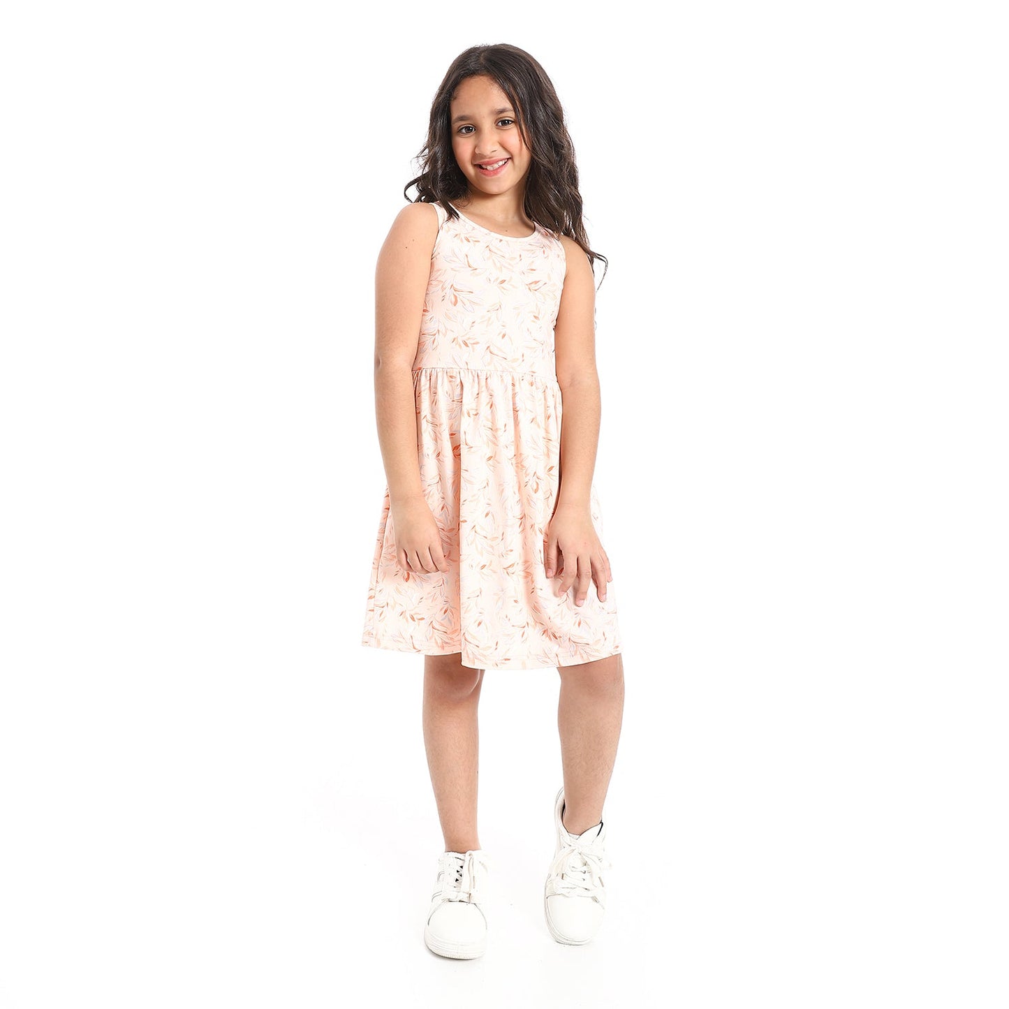 Girls Cotton Printed Dress