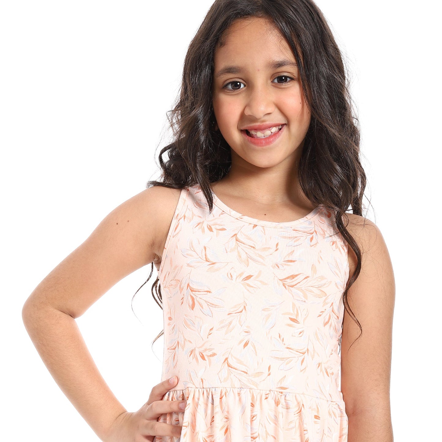Girls Cotton Printed Dress