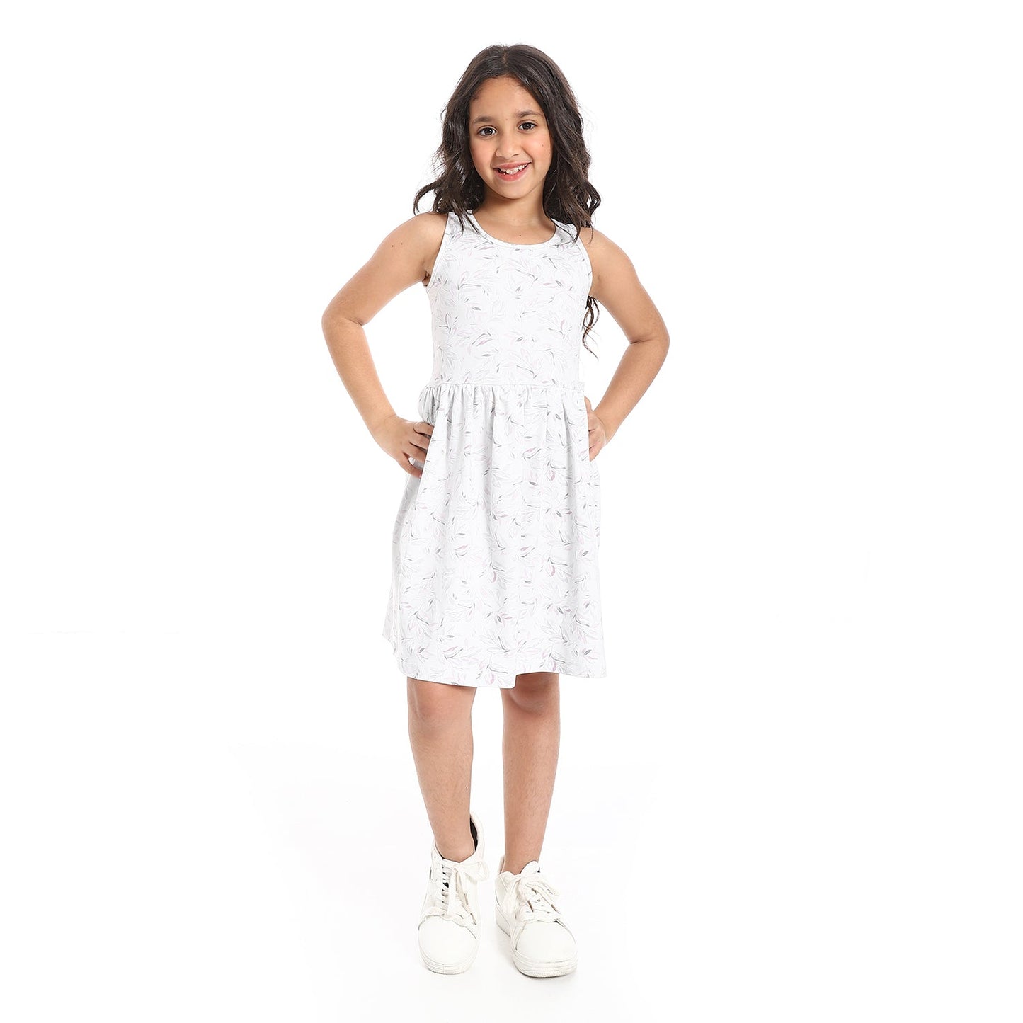 Girls Cotton Printed Dress