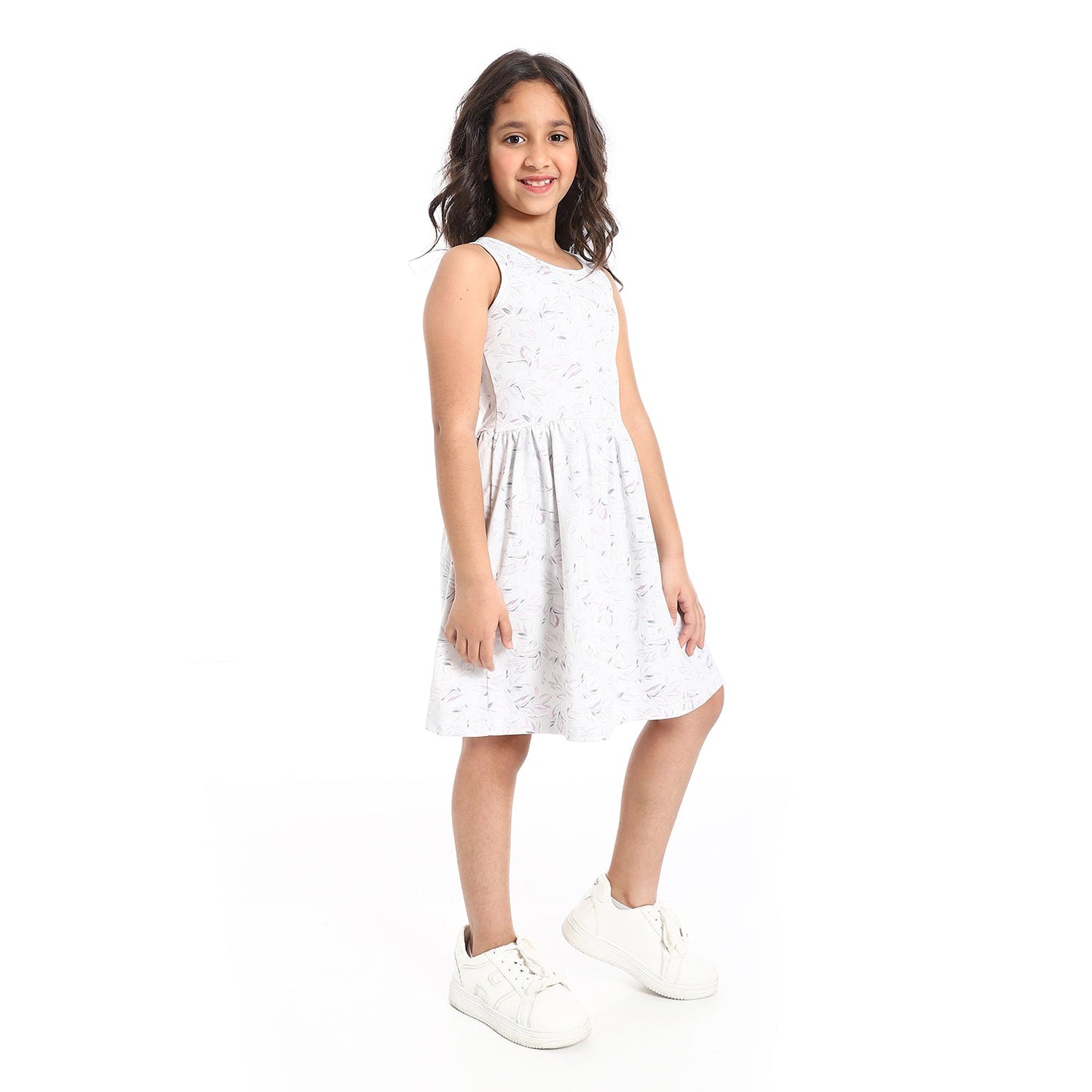 Girls Cotton Printed Dress