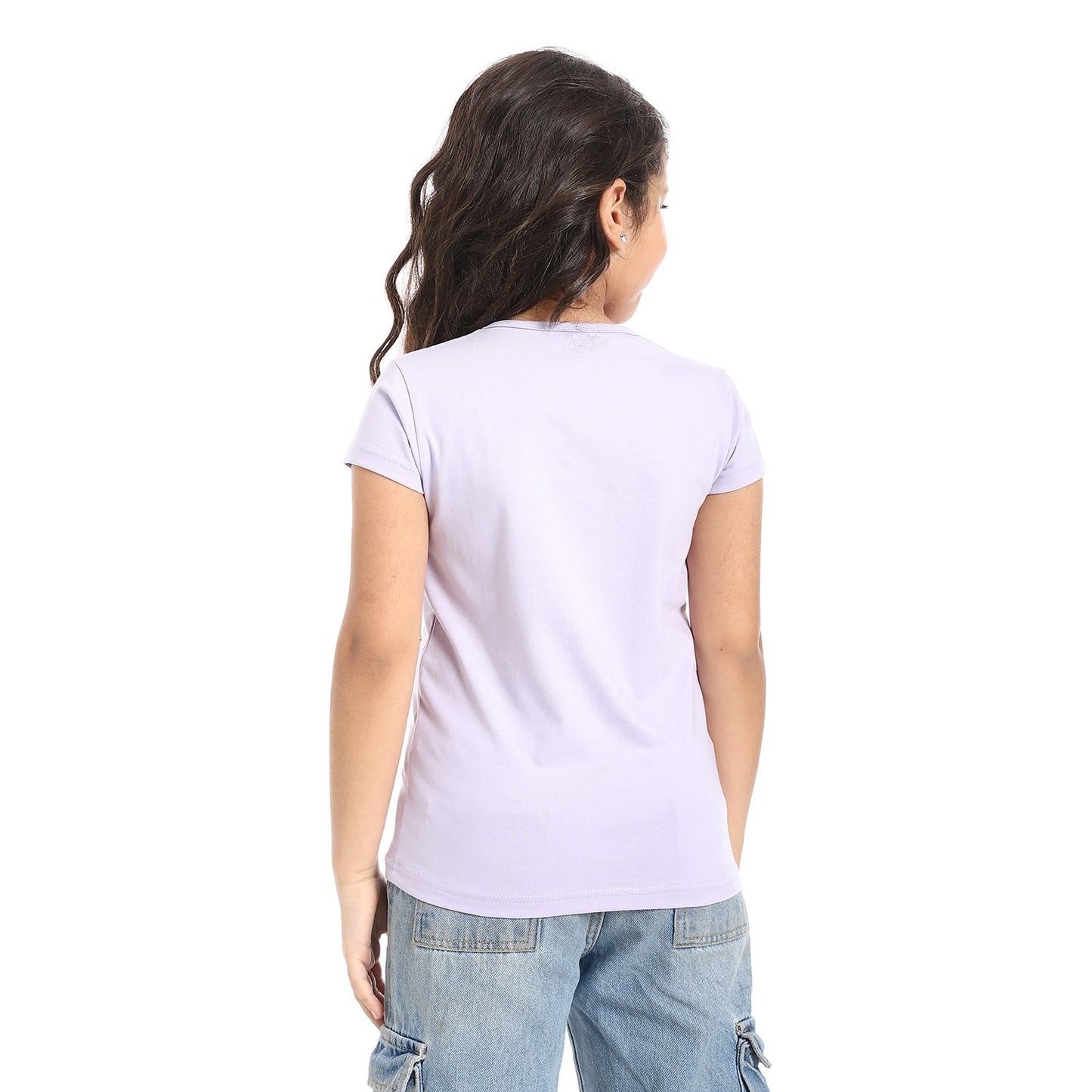 Girls Cotton Printed T-Shirt