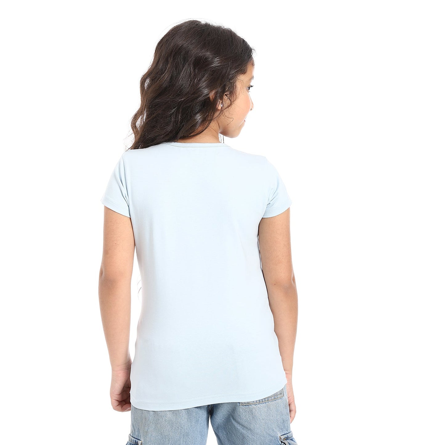 Girls Cotton Printed T-Shirt