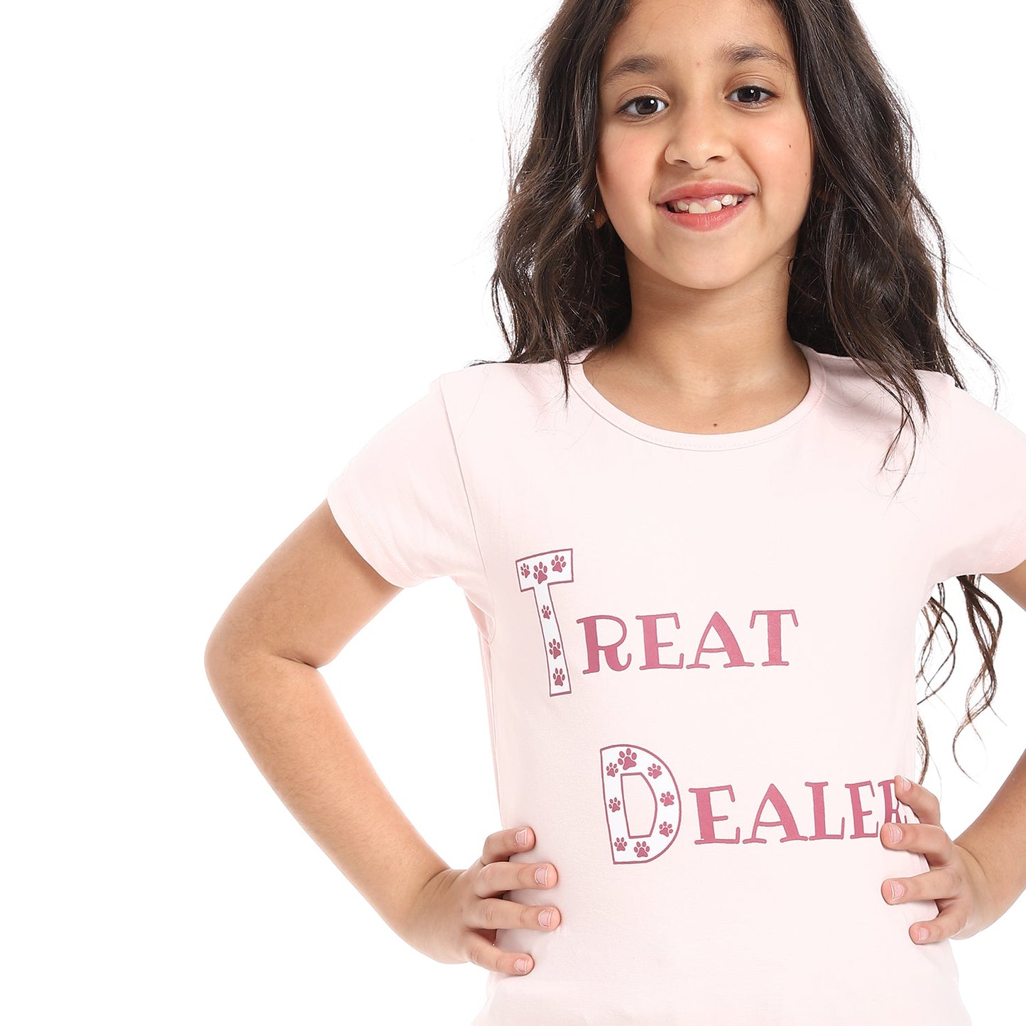 Girls Cotton Printed T-Shirt