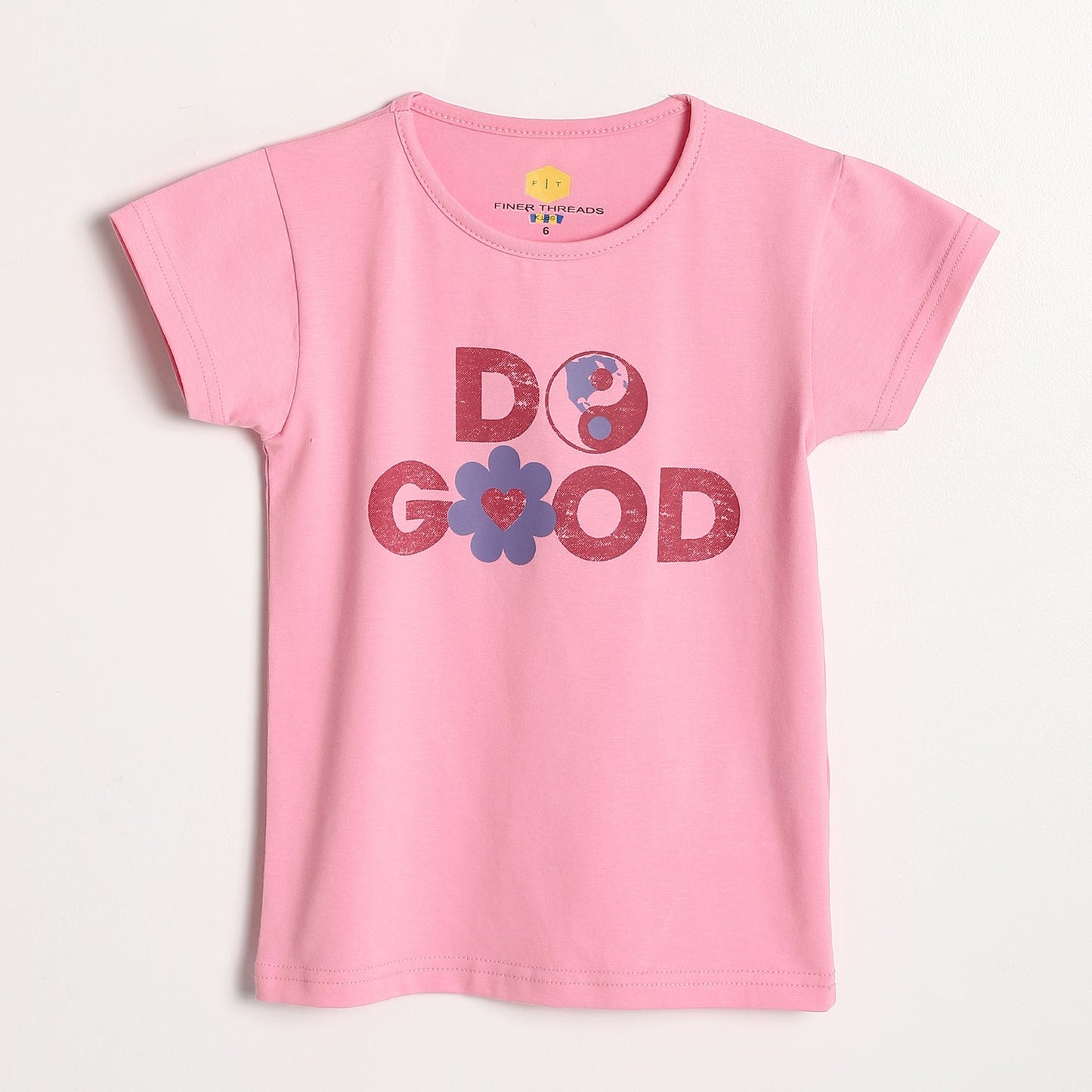 Girls Cotton Printed T-Shirt