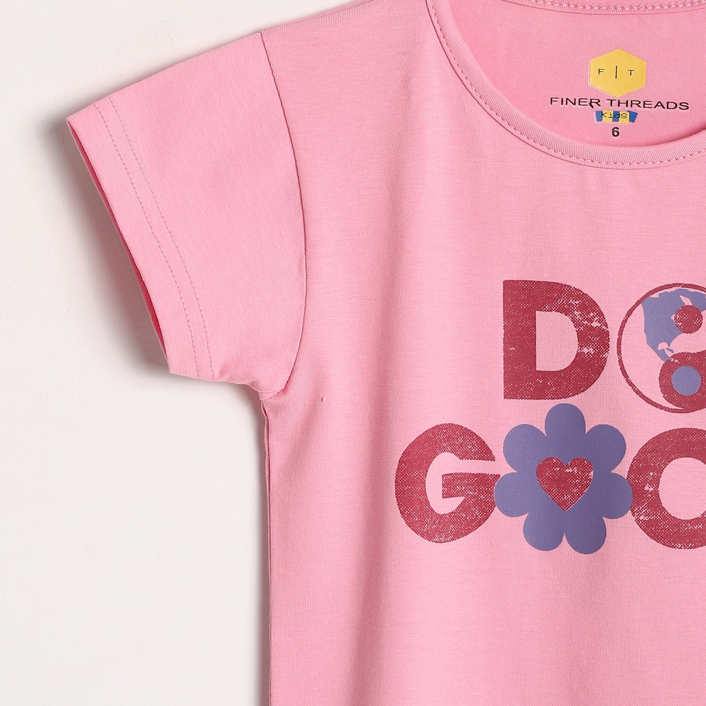 Girls Cotton Printed T-Shirt