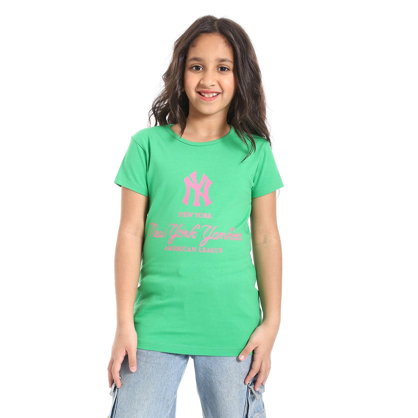 Girls Cotton Printed T-Shirt